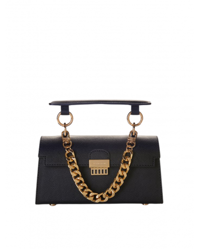 PLAYNOMORE Micro Baguette Black Saffiano